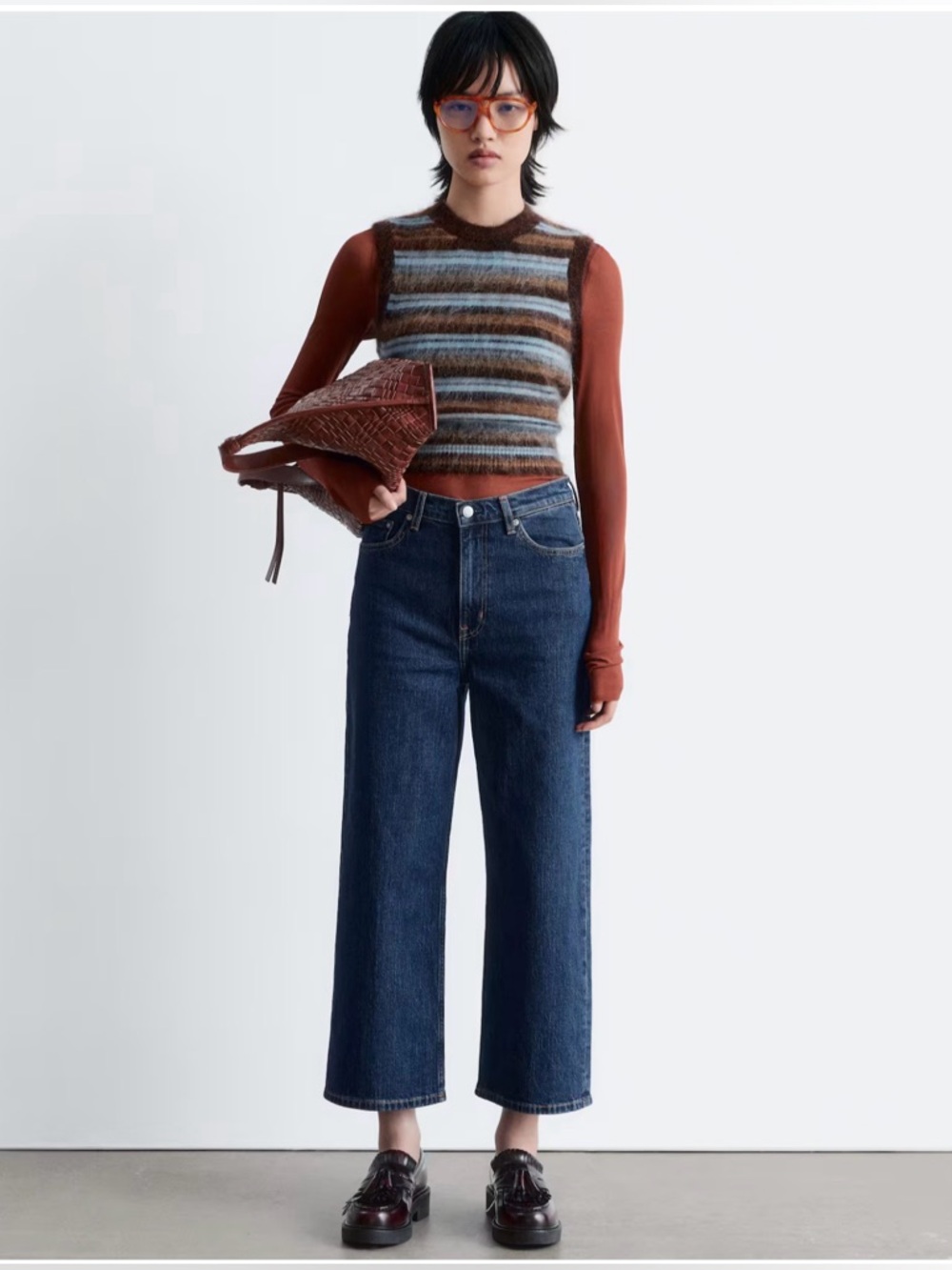 & Other Stories Dark Blue Flare Jeans